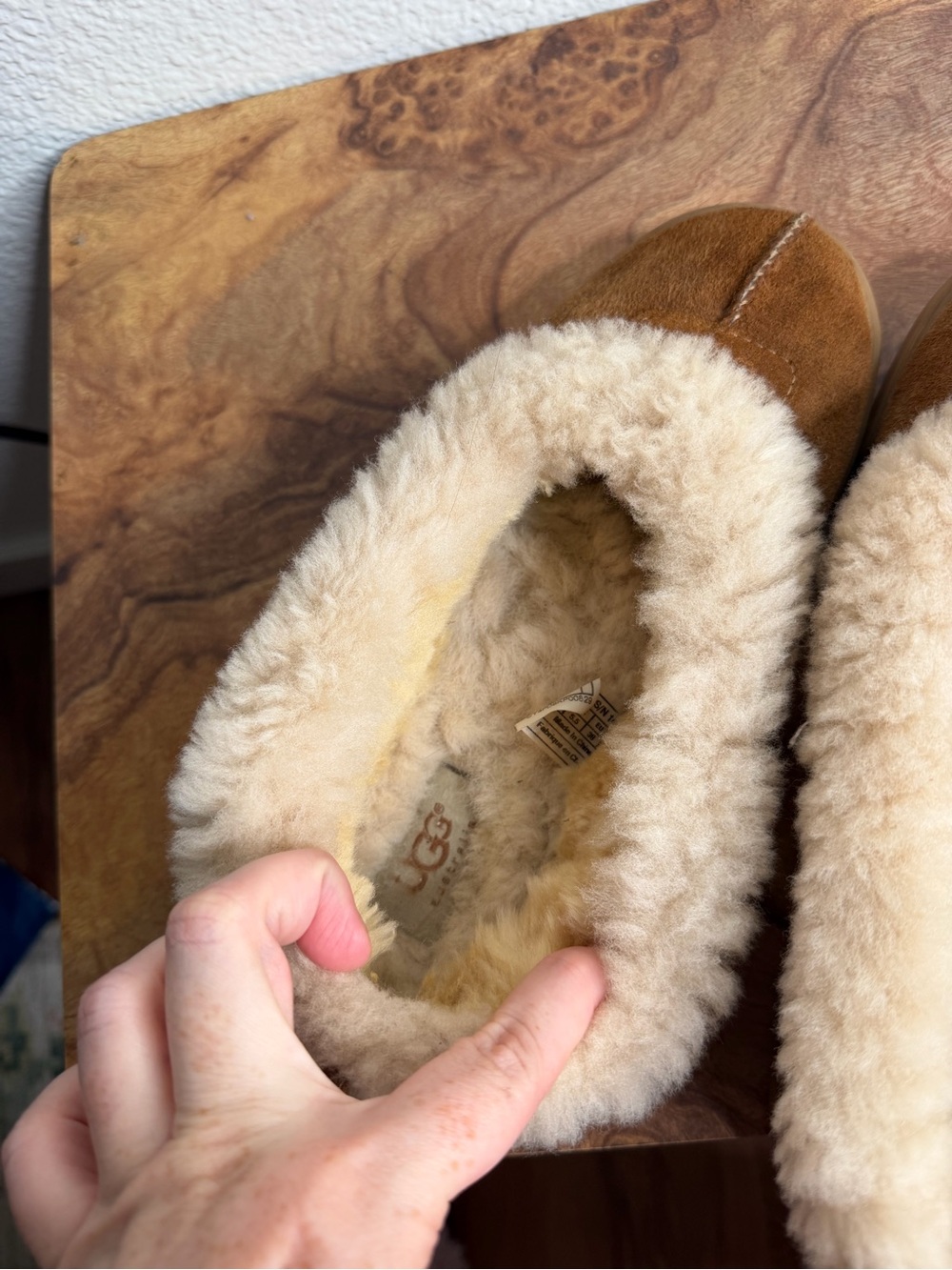 Ugg Zora Genuine Shearling Trim Ballet Flat size 7 - Picture 8 of 11